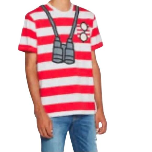 Where's Waldo Graphic Tee Short Sleeve T-shirt, Size Large - Picture 1 of 8